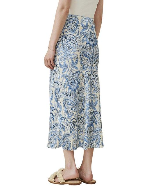 J.McLaughlin Blue J. Mclaughlin Adelyn Silk-Blend Skirt
