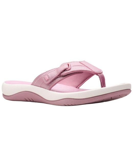Clarks Pink Sunmaze Loop Flip Flop Sandal