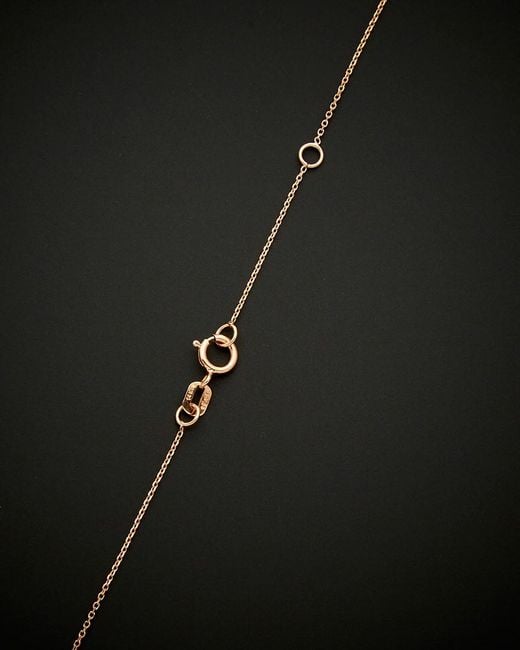 Italian Gold Black 14k Italian Rose Gold Twist Adjustable Necklace