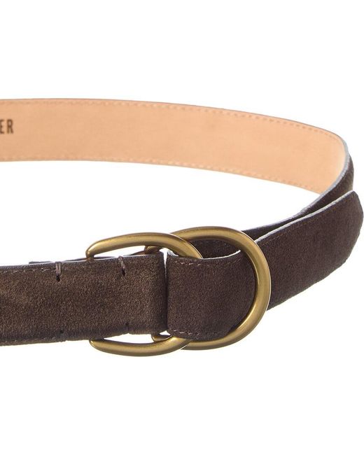 Todd Snyder Brown Suede Belt for men