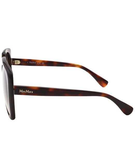 Max Mara Brown 56Mm Sunglasses