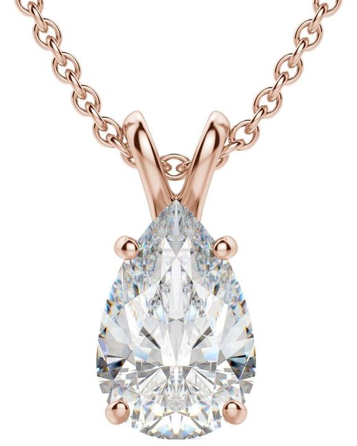 Lab Grown Diamonds Metallic 14K 6.00 Ct. Tw. Lab-Grown Diamond Necklace