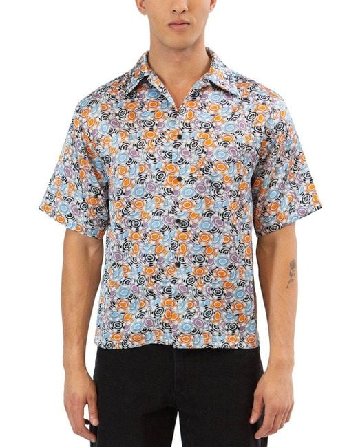 RTA Blue Oversized Shirt for men