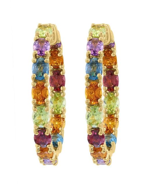 Effy Fine Jewelry Metallic Plated 4.00 Ct. Tw. Multi Gemstone Earrings