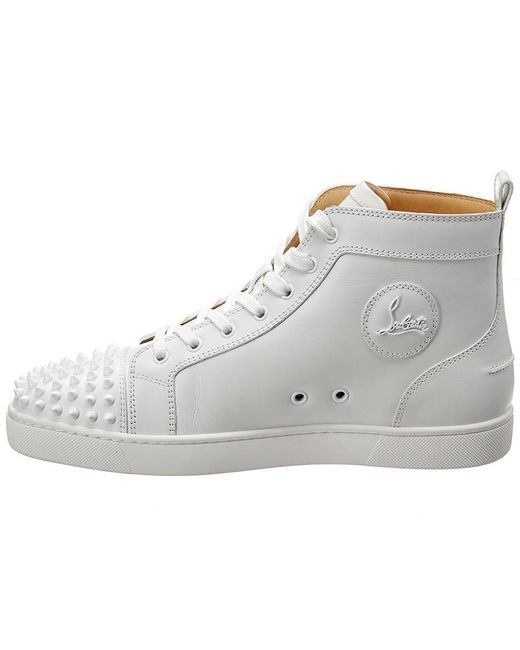 white high top louboutins