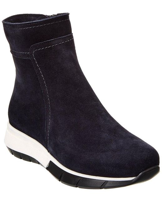 La Canadienne Blue Nadia Suede Boot