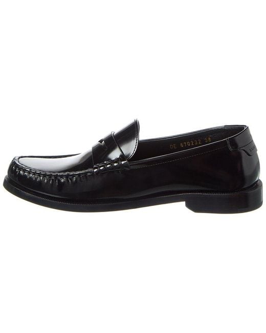 Saint Laurent Black Le Monogram Leather Loafer