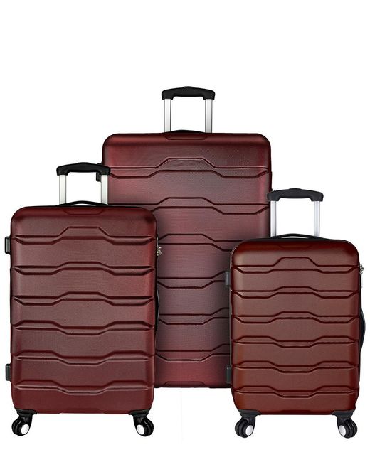 Elite Luggage Purple Omni 3pc Hardside Spinner Luggage Set