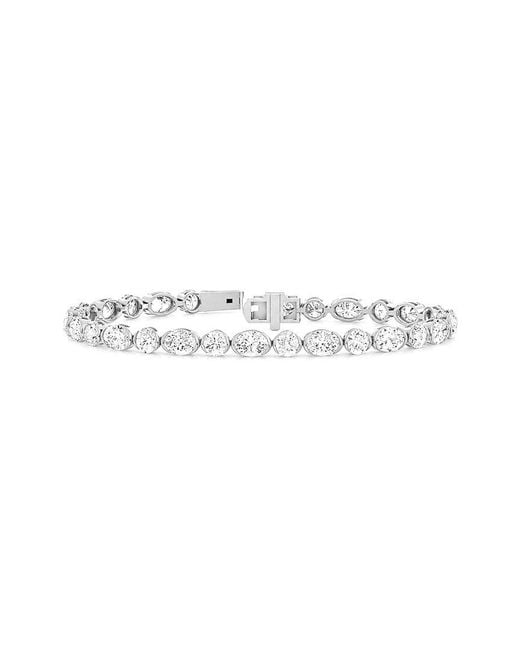 Lab Grown Diamonds White 14K 9.10 Ct. Tw. Lab-Grown Diamond Tennis Bracelet
