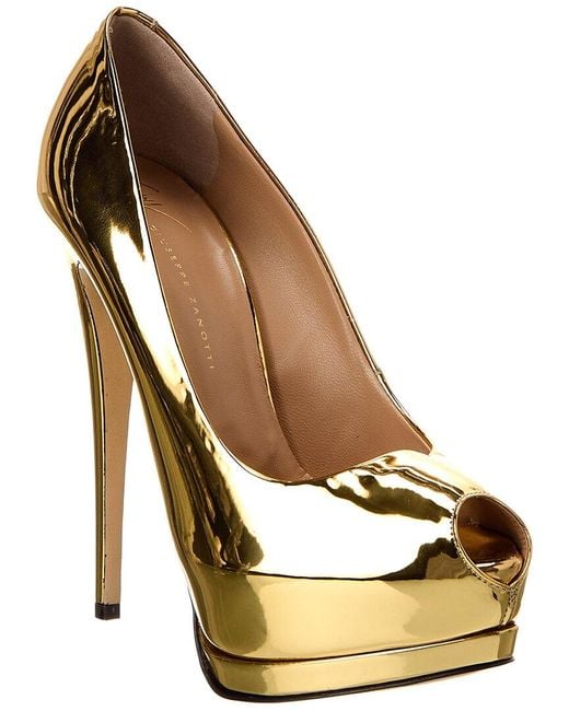 Giuseppe Zanotti Metallic Sharon 105 Leather Pump