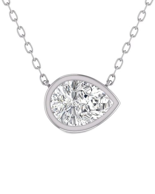 Lab Grown Diamonds White 14k 1.00 Ct. Tw. Lab Grown Diamond Necklace