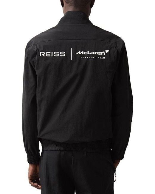 Reiss Black Isaac Technical Funnel Jacket for men