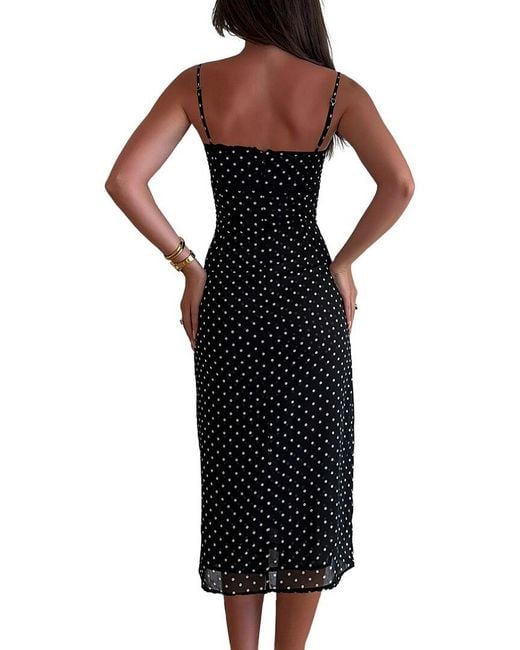 LEON GORI Black Midi Dress