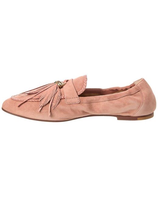 Tod's Pink Suede Flat