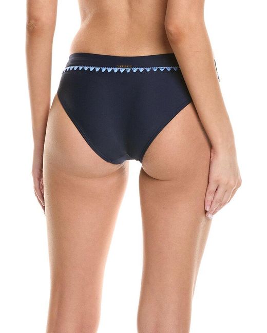 MILLY Blue Carvico Crochet Bottom