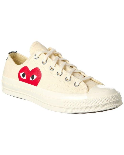 CONVERSE x COMME des GARCONS PLAY Big Heart Canvas Sneaker in Pink for Men Lyst UK