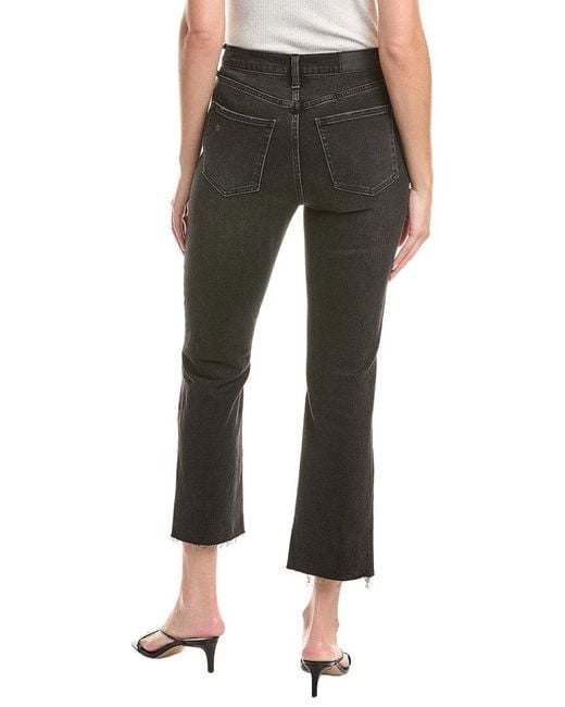 Pistola Black Lennon High-Rise Crop Bootcut Jean