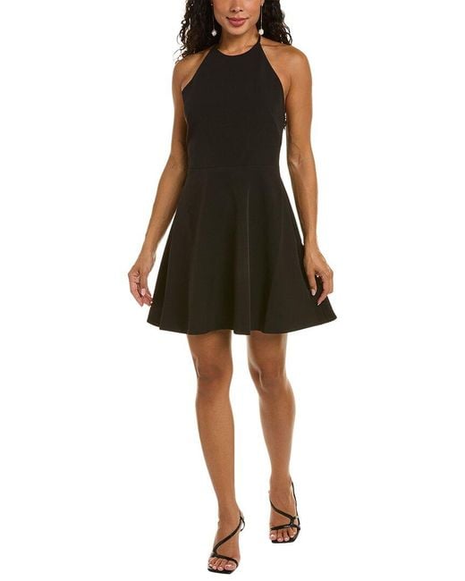 Halston Heritage Black Davina Dress