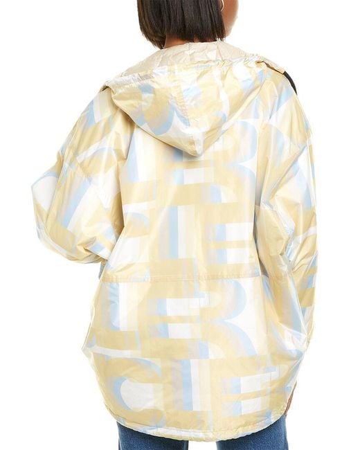 Moncler Natural Grenoble Blavy Patterned Short Down Jacket