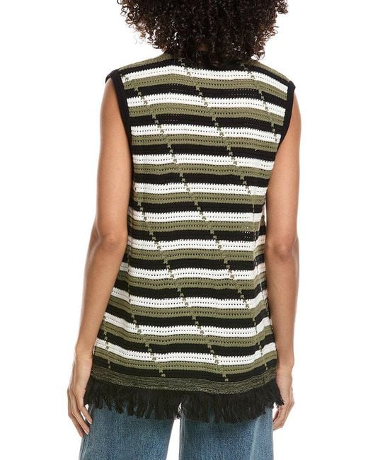 Diane von Furstenberg Green Cassie Top
