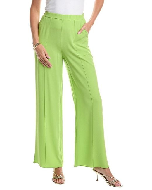 St. John Green Stright Leg Patch Pocket Pant