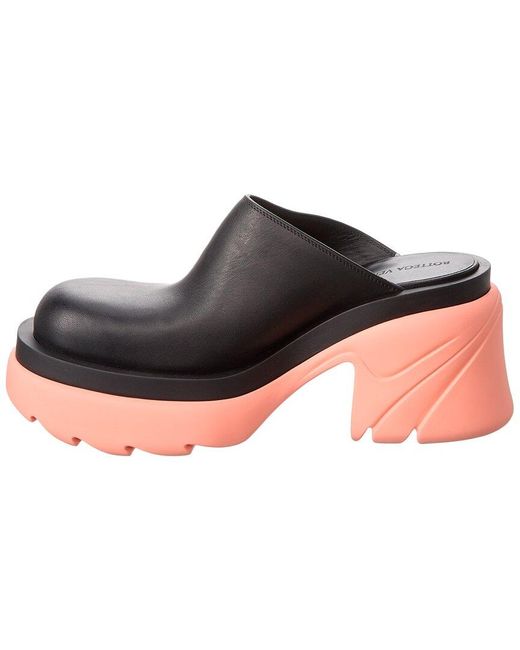 Bottega Veneta Black Flash Leather Clog