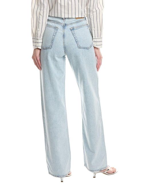 Rag & Bone Blue Featherweight Shea Full Straight Jean