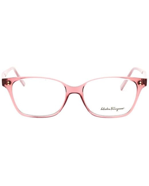 Ferragamo Pink 52Mm Optical Frames