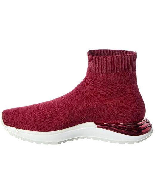 Ferragamo Red Ninette Knit Sock Sneaker