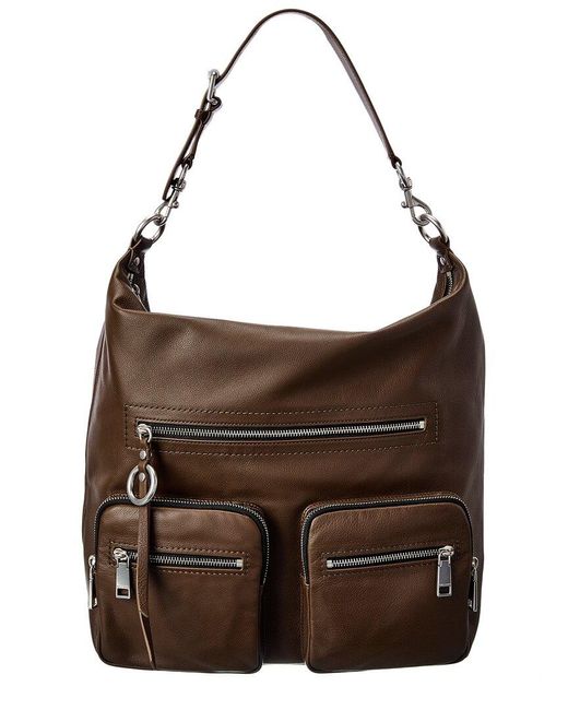 Rebecca Minkoff Brown Jett Leather Hobo Bag