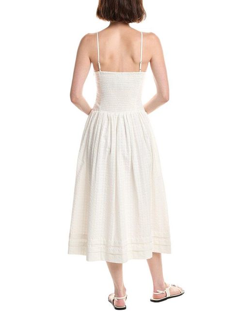 Rag & Bone White Pricilla Midi Dress