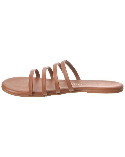 TKEES Pink Serena Leather Sandal