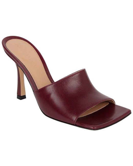 Bottega Veneta Red Lambskin Stretch Mule (Authentic Pre-Loved)