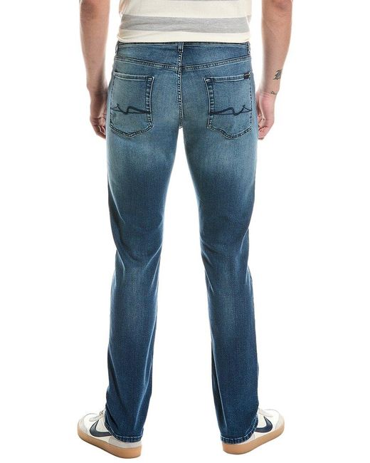 7 For All Mankind Blue Tx Straight Jean for men