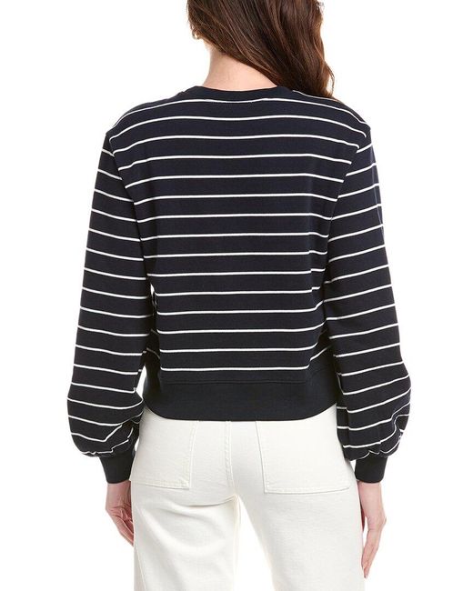 FRAME Blue Blouson Sweatshirt