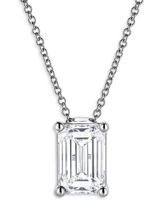 Lab Grown Diamonds Metallic 14K 5.00 Ct. Tw. Lab-Grown Diamond Necklace