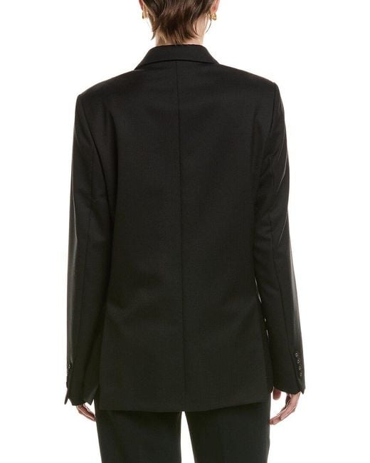 Officine Generale Black Hild Herringbone Wool Jacket