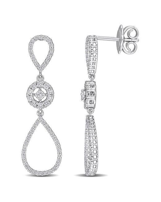 Diamond Select Cuts White 18k 0.79 Ct. Tw. Diamond Earrings