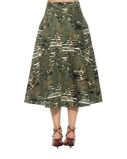 Alexia Admor Green Avery Midi Skirt