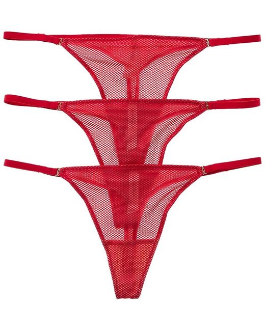 Skarlett Blue Pink Set Of 3 Mischief Thong