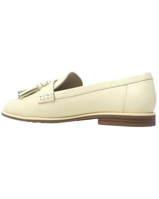 Kenneth Cole White Lyra Lambs Leather Flat