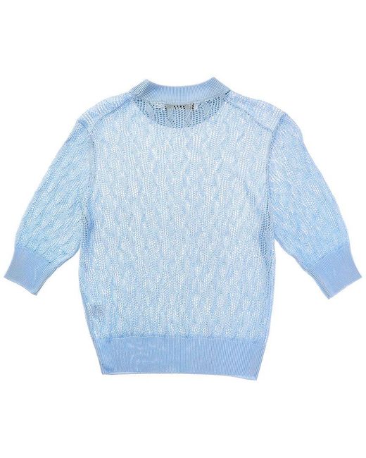 Proenza Schouler Blue Nicola Knit Sweater