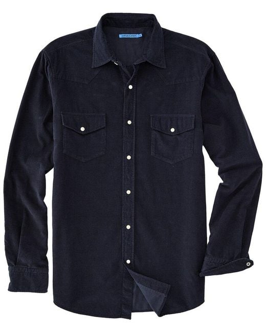 J.McLaughlin Blue J. Mclaughlin Ace-High Woven Shirt for men