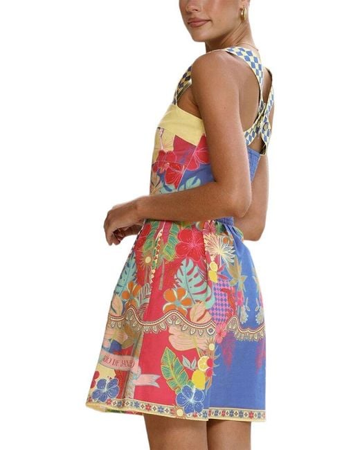 LEON GORI White Sleeveless Mini Dress