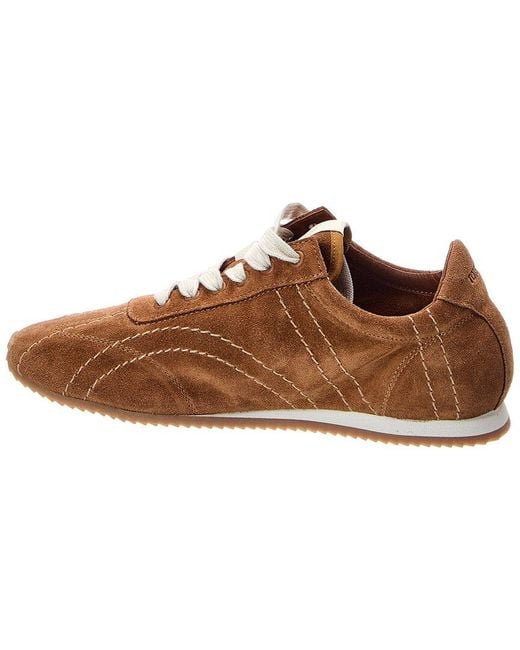 Totême  Brown Suede Sneaker