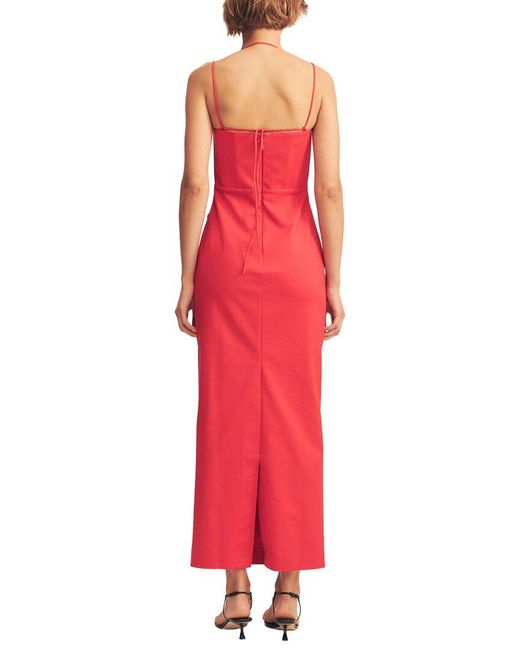 Shona Joy Red Lani Bustier Maxi Dress