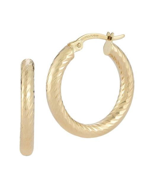 Ember Fine Jewelry Metallic 14k Hoops