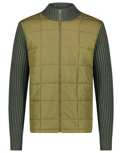 Swims Green Ramberg Full Zip Quilted Sweater Jacket for men