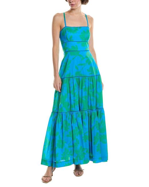 Taylor Blue Tiered Maxi Dress