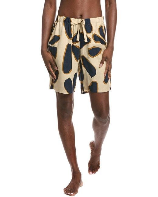 Hanro Natural Linen-Blend Drawstring Short